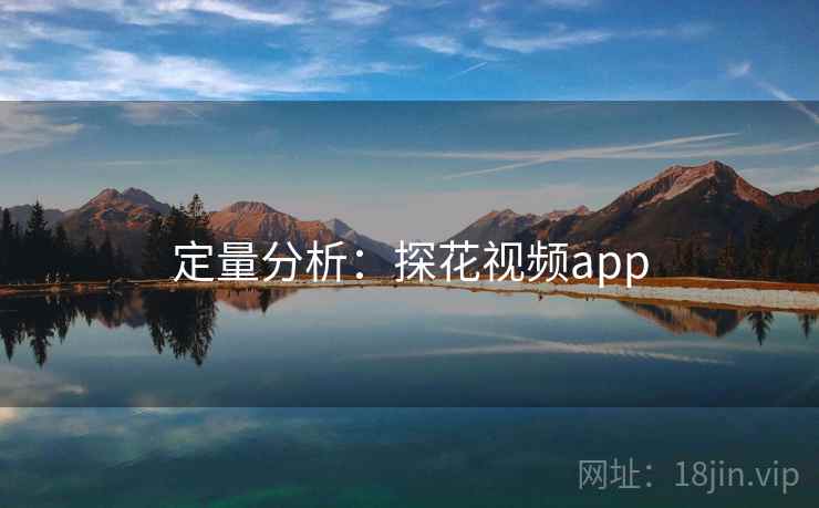定量分析：探花视频app