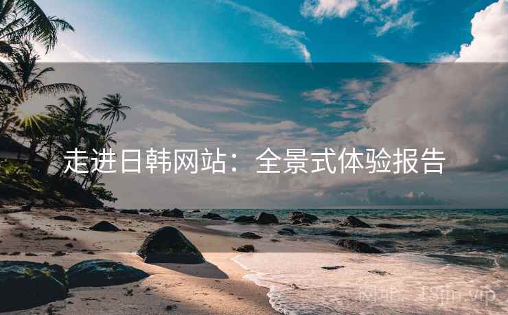 走进日韩网站：全景式体验报告