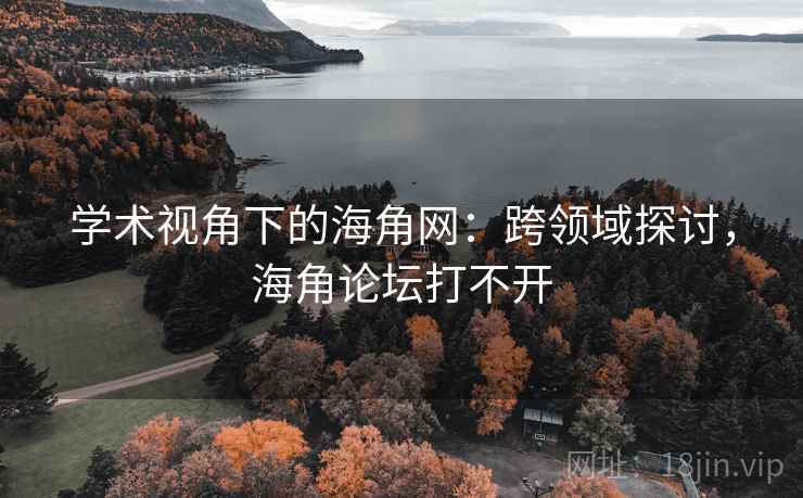 学术视角下的海角网：跨领域探讨，海角论坛打不开