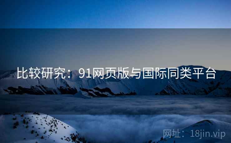 比较研究：91网页版与国际同类平台